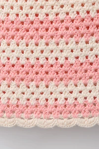 TOP EN CROCHET À RAYURES