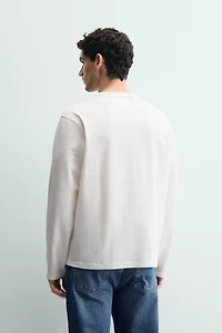 T-SHIRT MEDIUM WEIGHT À MANCHES LONGUES