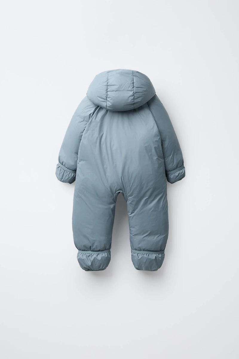 CONVERTIBLE NYLON FOOTIE ROMPER