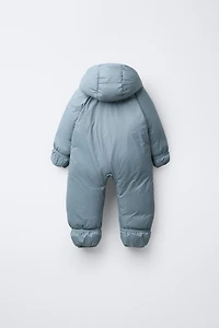 CONVERTIBLE NYLON FOOTIE ROMPER