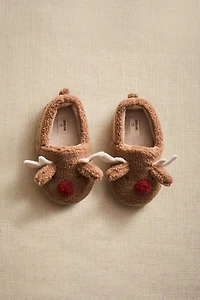 CHILDREN'S REINDEER SLIPPERS