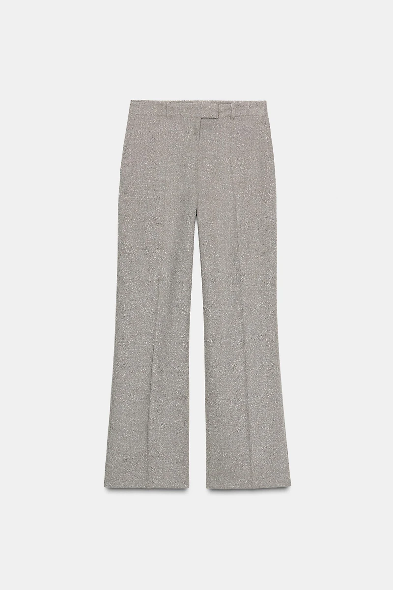RUSTIC TEXTURED STRAIGHT LEG PANTS