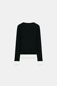 DOUBLE CONTRAST T-SHIRT