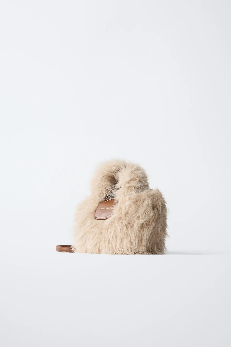 SAC BANDOULIÈRE EFFET FOURRURE