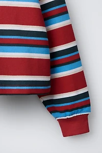 STRIPED PATCH T-SHIRT