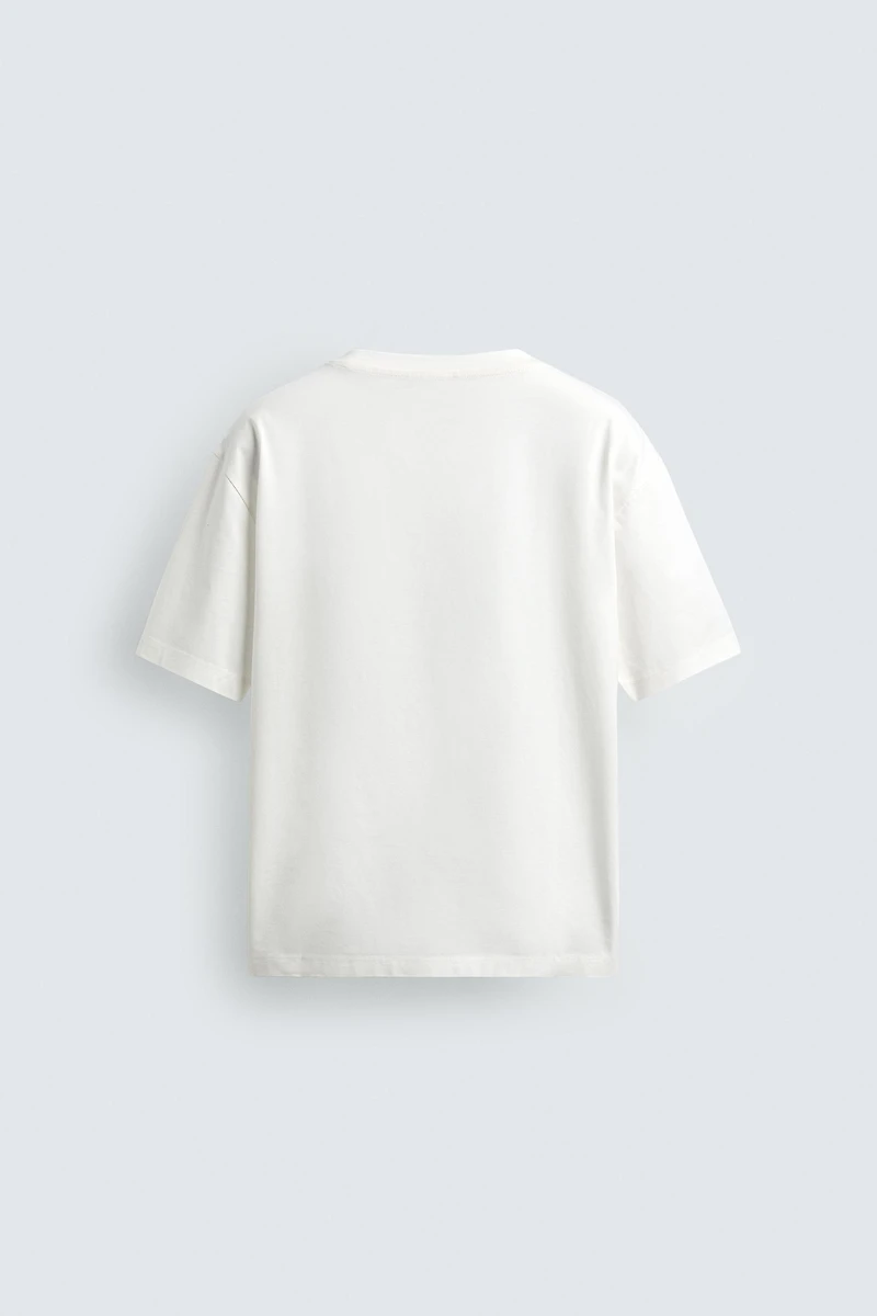 MERCERIZED FINISH CROPPED T-SHIRT