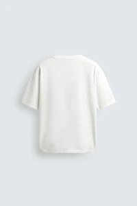 MERCERIZED FINISH CROPPED T-SHIRT