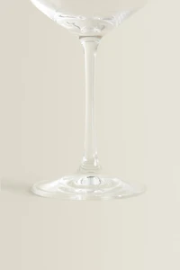 BOHEMIA CRYSTAL GLASS WITH A GOLDEN RIM