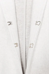 ROUND NECK BELTED BLAZER