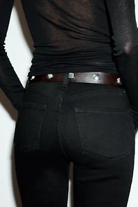 TRF HIGH-WAISTED CROPPED FLARE JEANS