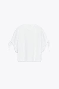 COTTON T-SHIRT WITH TIES