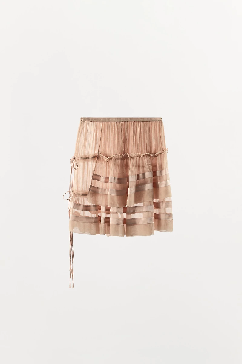 GEORGETTE RUFFLED SKIRT