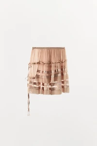 GEORGETTE RUFFLED SKIRT