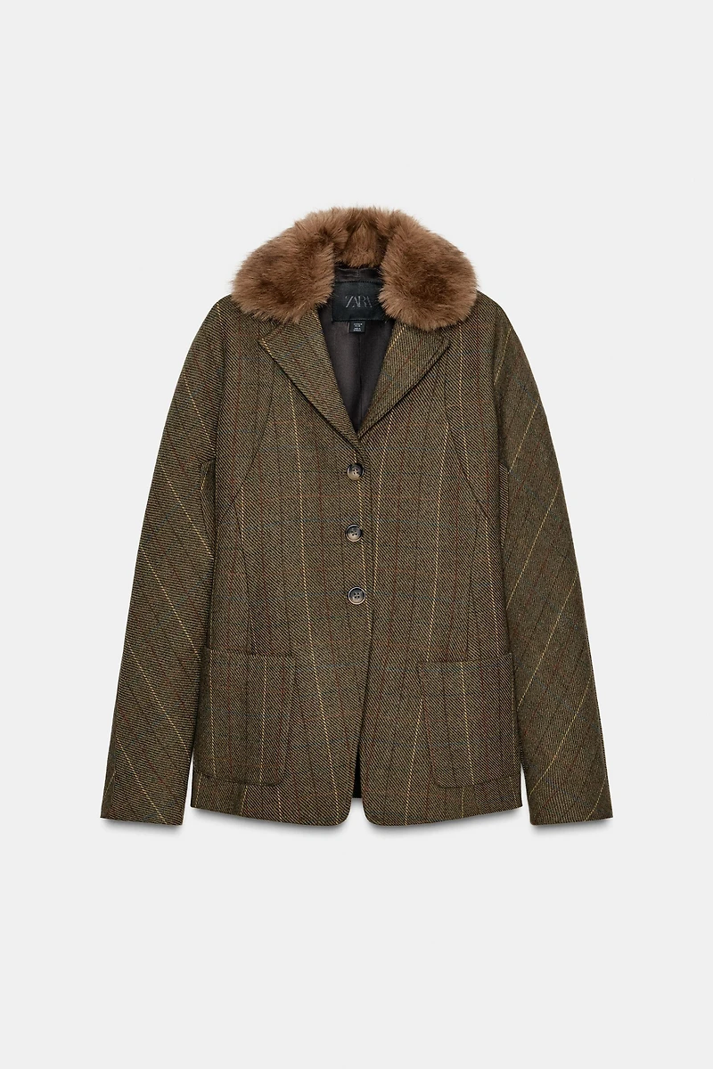 WOOL BLEND BLAZER ZW COLLECTION