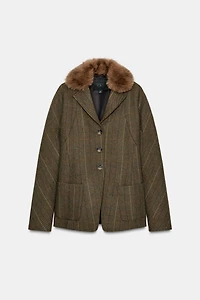 WOOL BLEND BLAZER ZW COLLECTION