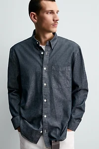 CHEMISE EN JEAN COUPE DÉCONTRACTÉE