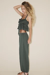 RUFFLED BOW TOP