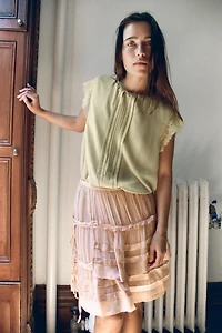 GEORGETTE RUFFLED SKIRT