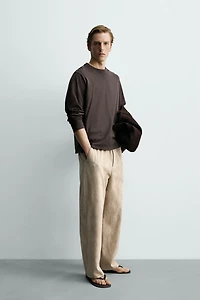 JACQUARD RELAXED FIT CHINO PANTS