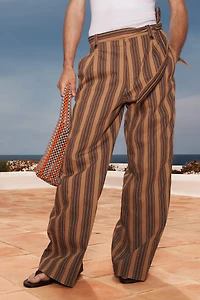 PANTALON RAYÉ CEINTURE LIMITED EDITION