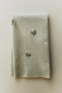 EMBROIDERED COTTON KITCHEN TOWEL