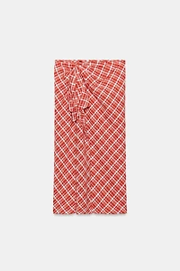 ZW COLLECTION PLAID MIDI SKIRT