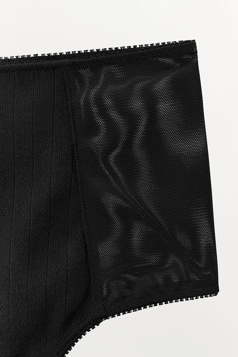 CULOTTE HAUTE COMBINÉE POINTELLE