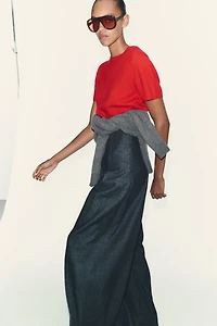 100% CASHMERE SHORT SLEEVE SWEATER