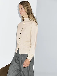 Cardigan à col montant