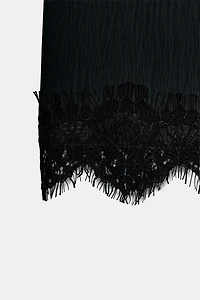 SKORT WITH LACE HEM