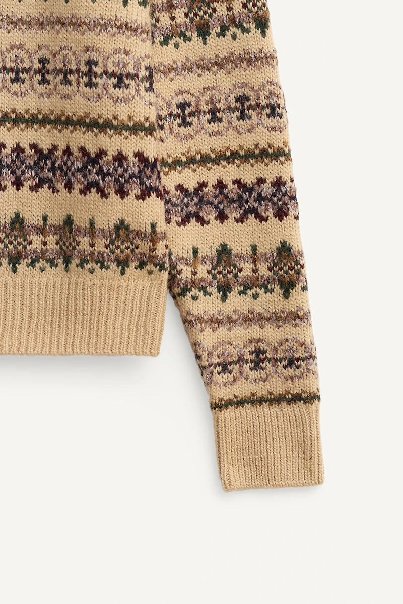 LIMITED EDITION GEOMETRIC JACQUARD SWEATER