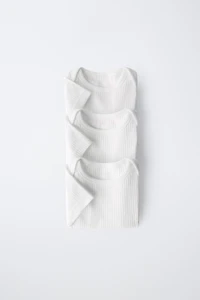 THREE-PACK OF SHORT SLEEVE BODYSUITS
