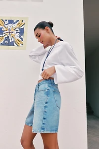SHORT Z1975 DENIM À TAILLE CROISÉE