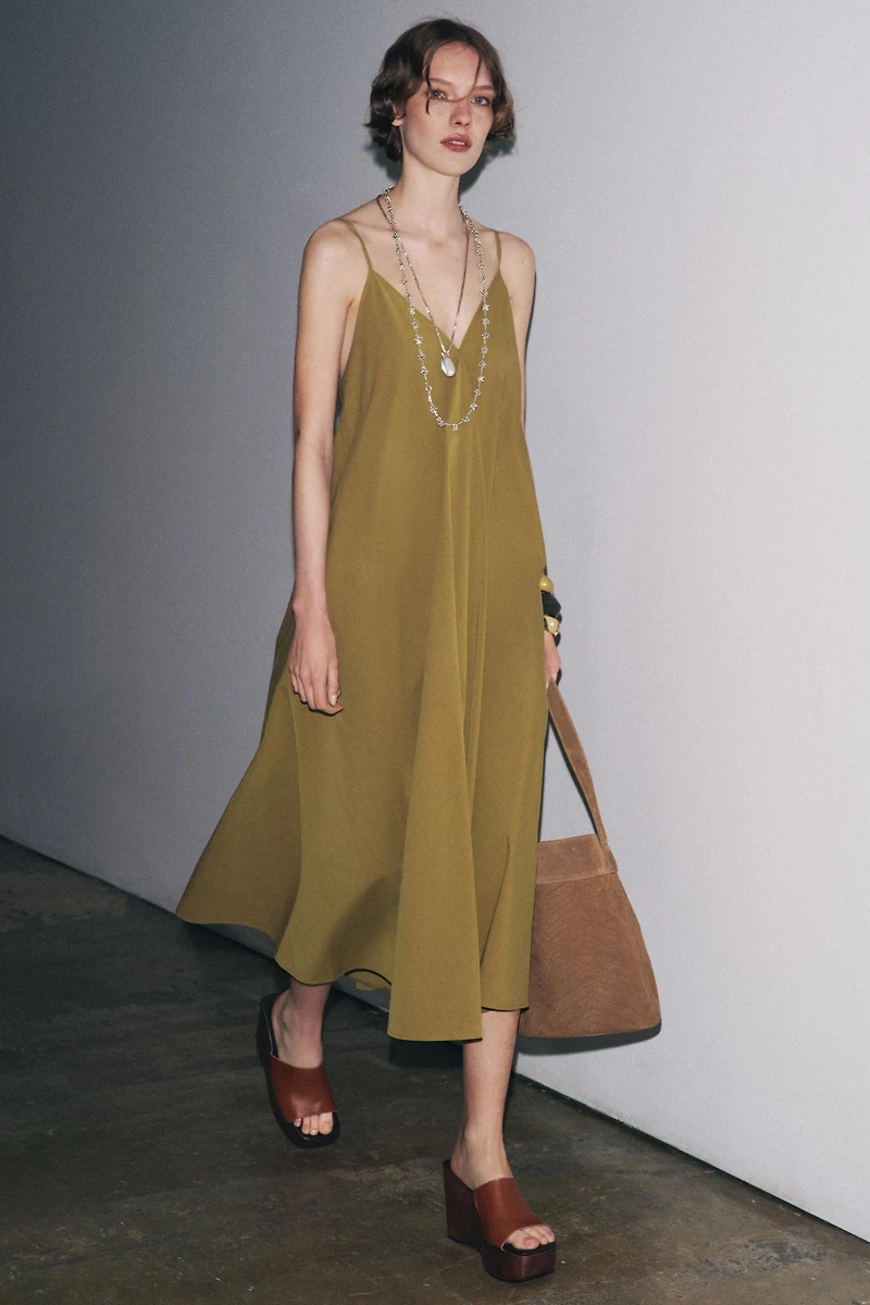 ROBE MIDI À BRETELLES ZW COLLECTION