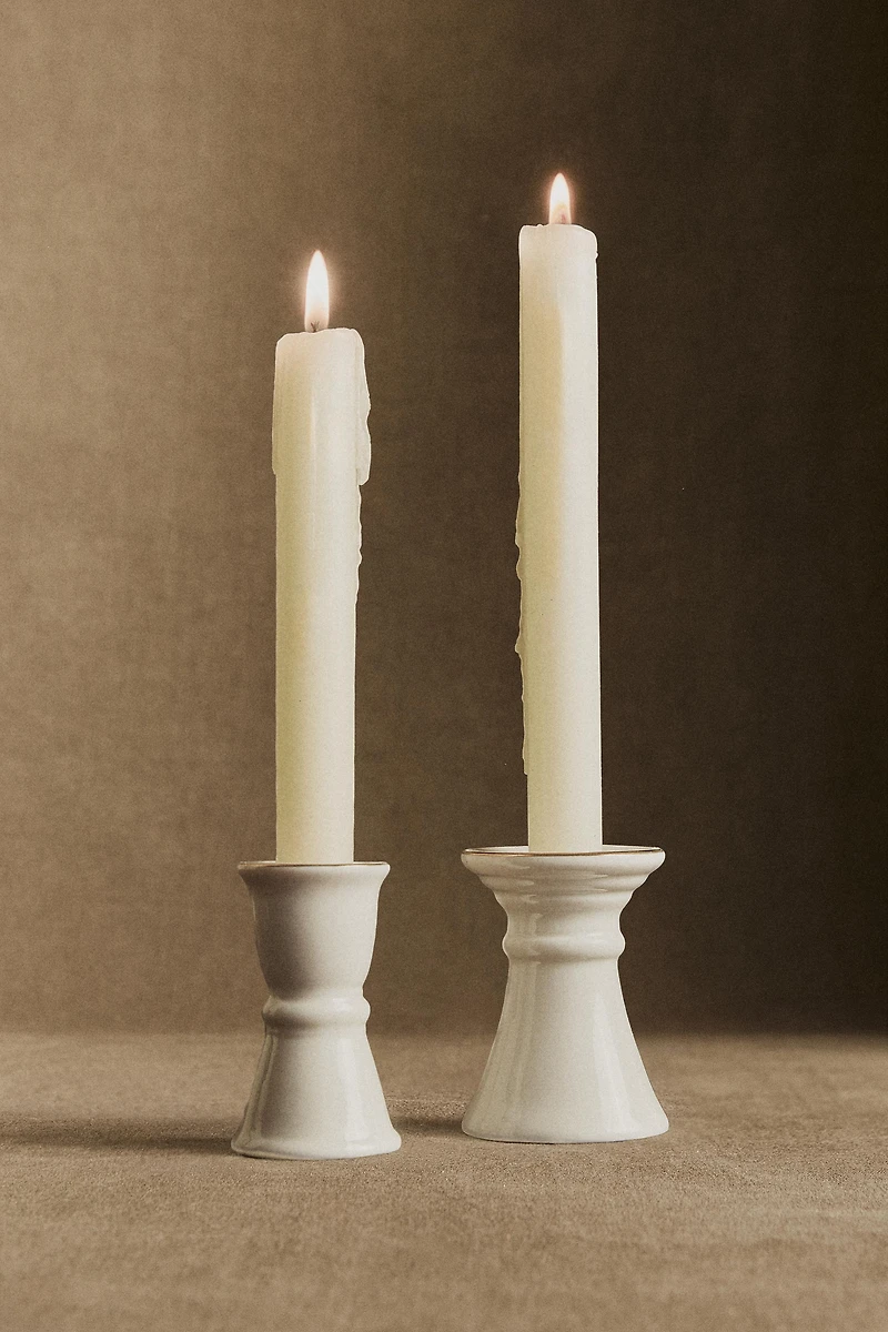 CHRISTMAS PORCELAIN TEALIGHT HOLDER WITH RIM