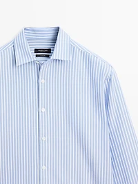 Regular-fit striped oxford shirt