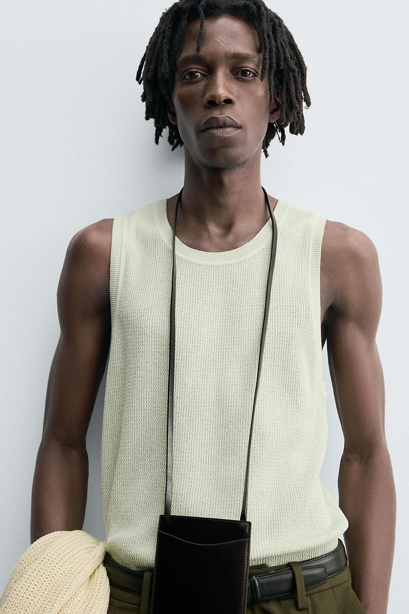 TEXTURED KNIT TANK TOP