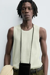 TEXTURED KNIT TANK TOP