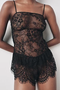 LACE STRAPPY JUMPSUIT