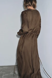 ROBE À POIS AVEC CEINTURE ZW COLLECTION