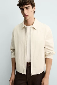 RELAXED FIT PLEATED JACKET