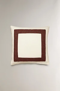 CHRISTMAS LINEN PILLOWCASE WITH BORDER