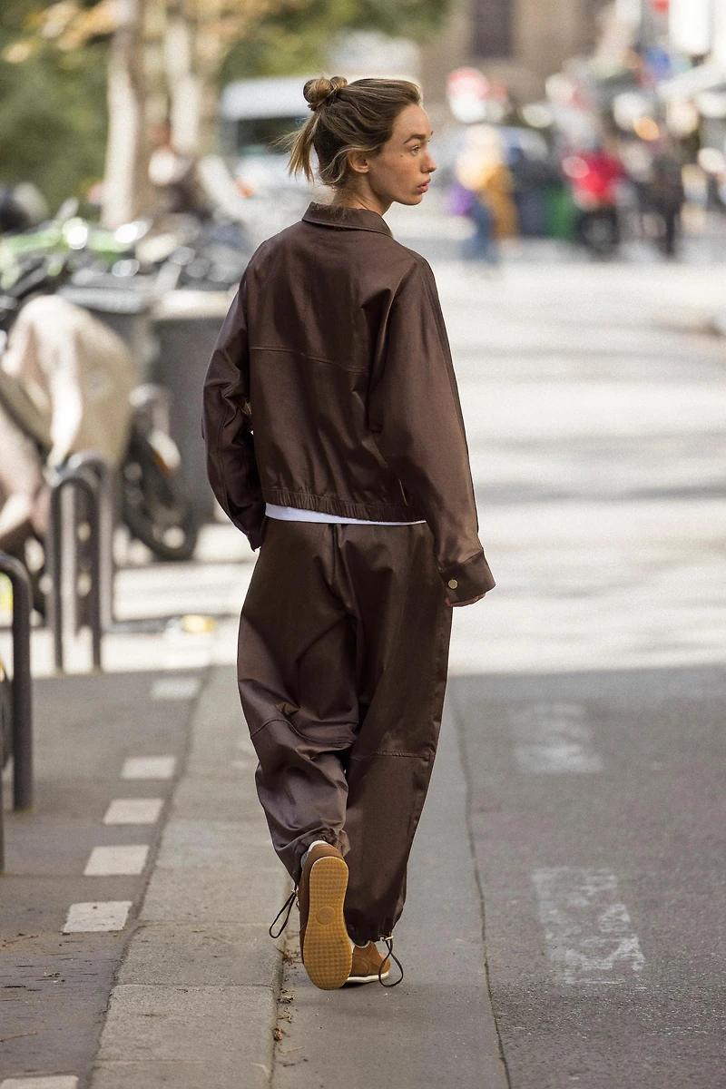 SATIN BALLOON PANTS