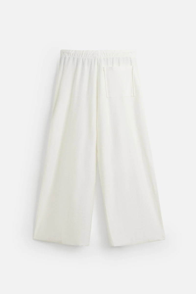 TEXTURED RELAXED FIT PANTS