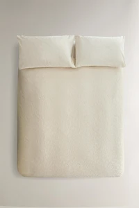 JACQUARD COTTON DUVET COVER