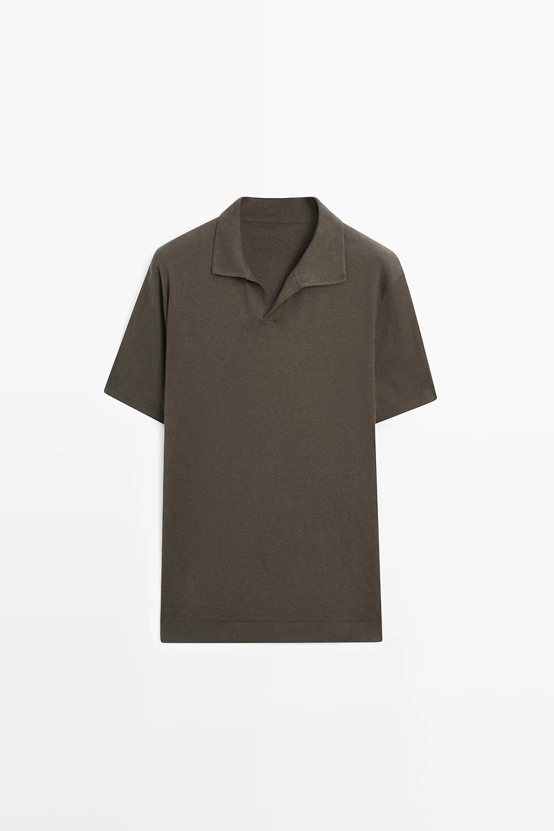 Pull polo maille coton lin - LIMITED EDITION