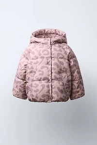 ANIMAL PRINT WATER REPELLENT COAT
