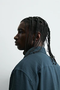 CHEMISE FLUIDE À PLIS NERVURÉS