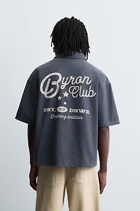 CONTRAST EMBROIDERY SHIRT