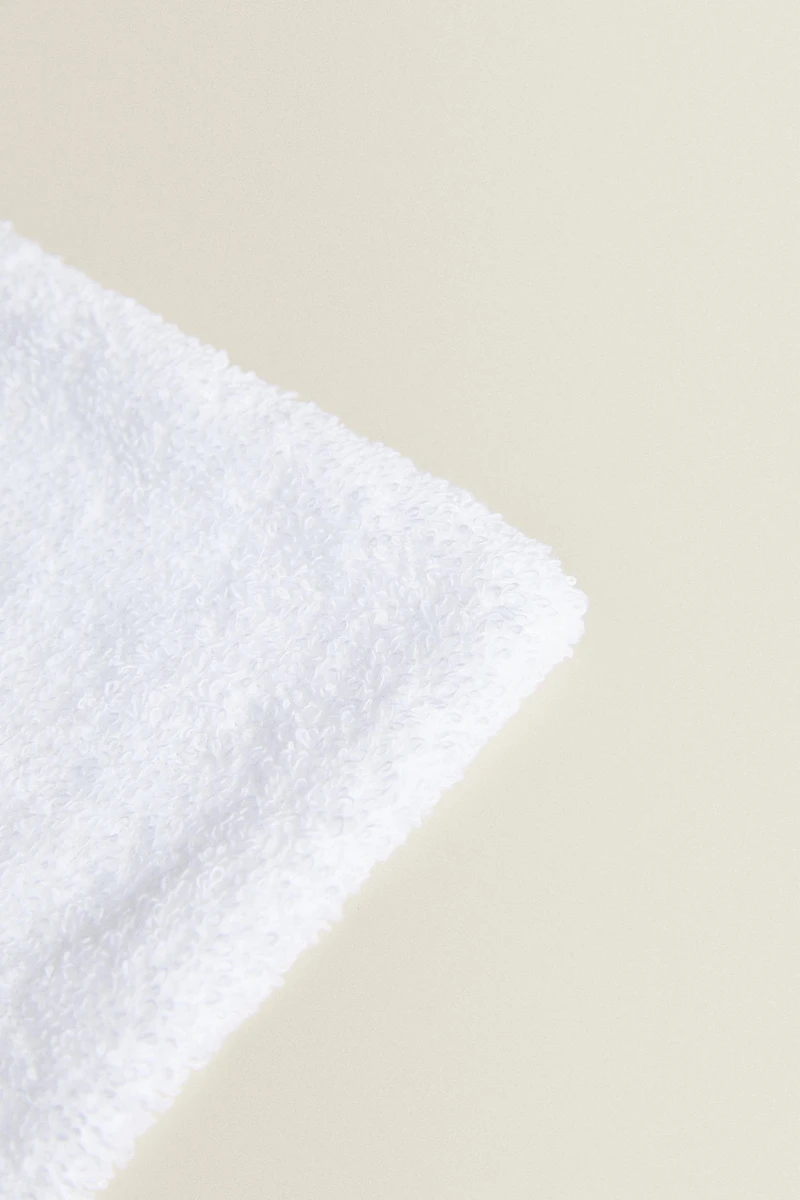 GANT DE TOILETTE COTON ÉPONGE